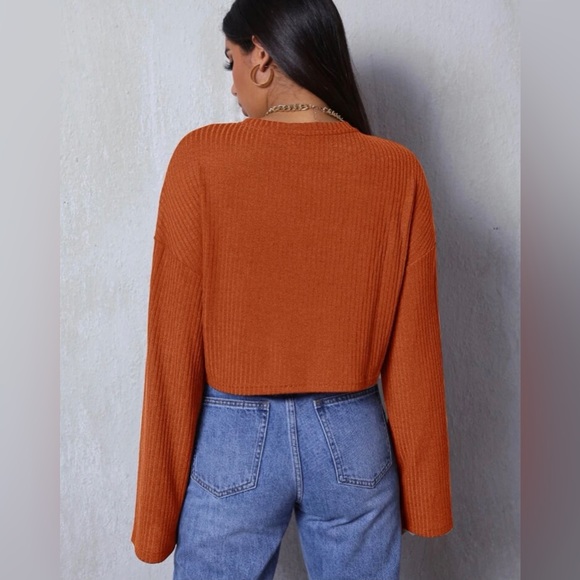 SHEIN Drop Shoulder Ribbed Top - Picture 2 of 4